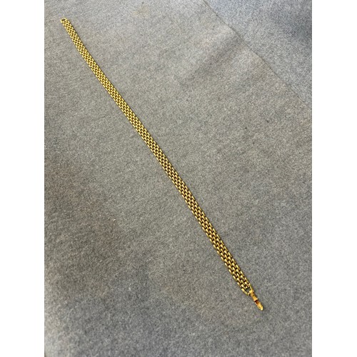 23 - VINTAGE MULTI-LINK GOLD PLATED NECKLACE BY NAPIER - 16 INCHES LONG