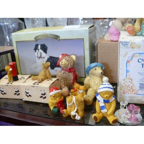 333 - A LARGE COLLECTION OF CHERISHED TEDDY FIGURES, SOME BOXED