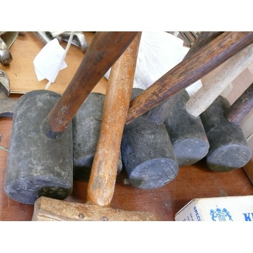 390 - 6 VARIOUS MALLETS