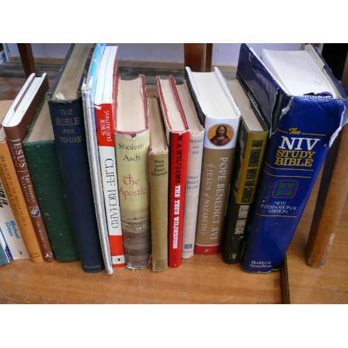 432 - A LARGE SELECTION OF HARDBACK AND PAPERBACK RELIGIOUS BOOKS