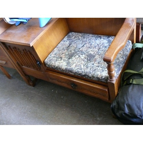 488 - VINTAGE OLD CHARM TELEPHONE SEAT TABLE