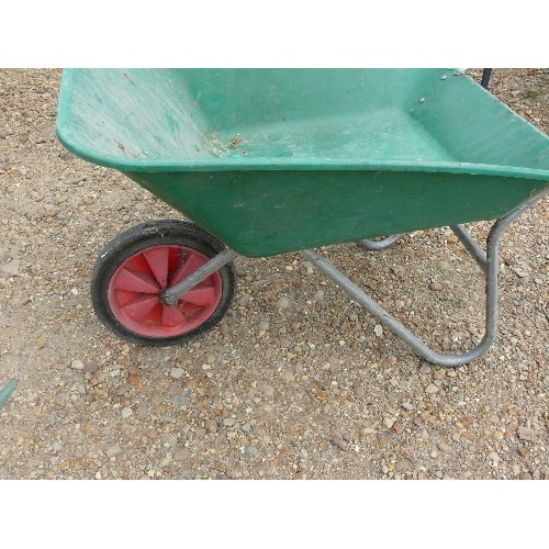 508 - A GREEN WHEELBARROW