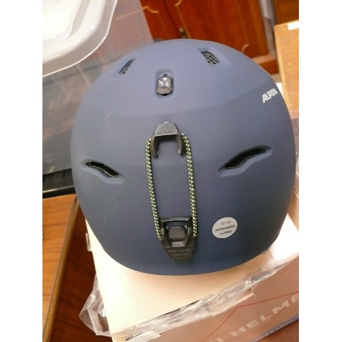 560 - SKI HELMET BY ALPINA  -  NEW WITH TAGS IN BOX - SIZE 57 - 61CM