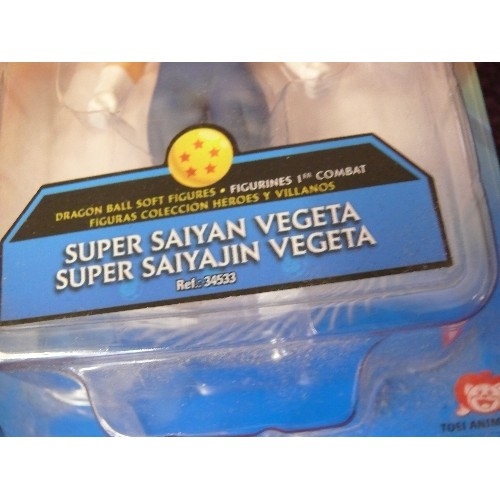 65 - DRAGONBALL Z SUPER SAIGAN SOFT FIGURE VEGETA SEALED IN ORIGINAL PACKET