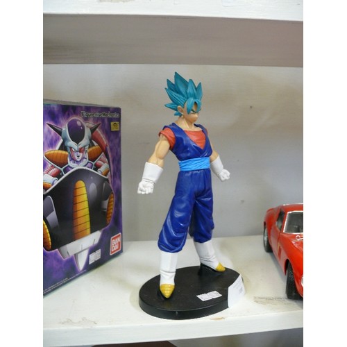 100 - DRAGONBALL Z VEGETO SUPER SAIYAN FIGURE WITH BLUE HAIR