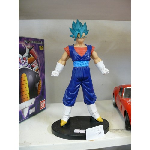 100 - DRAGONBALL Z VEGETO SUPER SAIYAN FIGURE WITH BLUE HAIR