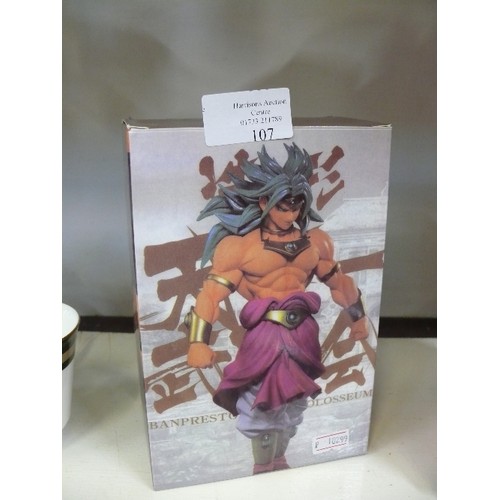 107 - DRAGONBALL Z BROLY BANPRESTO SUPER SAIYAN GOGETA FIGURE BOXED