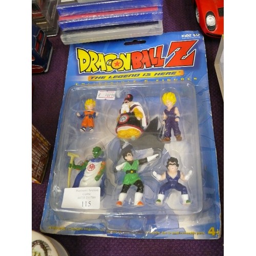 115 - DRAGONBALL Z, THE LEGEND IS HERE, 6 COLLECTIBLE FIGURES, SEALED