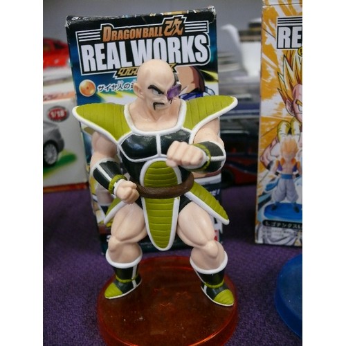 118 - DRAG REAL WORKS FIGURE AND DRAGON BALL  Z REAL WORKS FIGURE - ALL BOXEDON BALL REAL WORKS - NAPPA, G... 