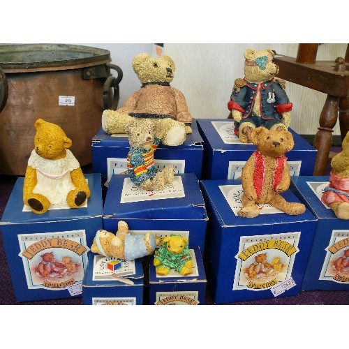 140 - PETER FAGAN'S TEDDY BEAR COLLECTION X 11 ALL BOXED