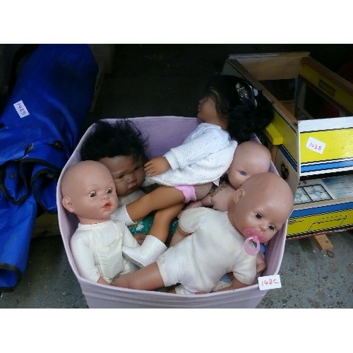 148C - PINK BOX FULL OF BABY DOLLS