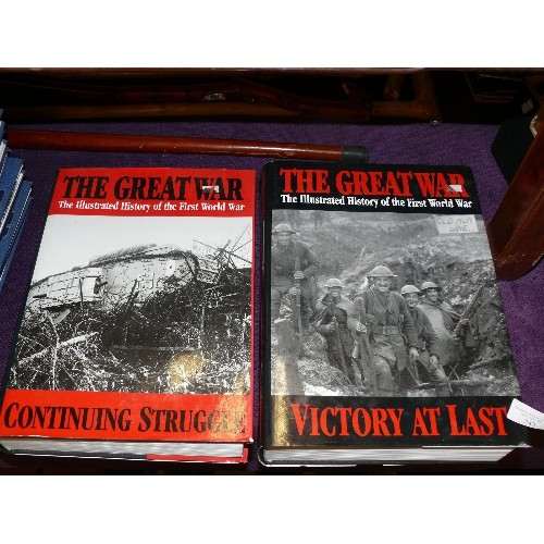 243 - 2 VOLUMES OF 'THE GREAT WAR THE ILLUSTRATED HISTORY OF THE FIRST WORLD WAR', 'VICTORY AT LAST' AND '... 