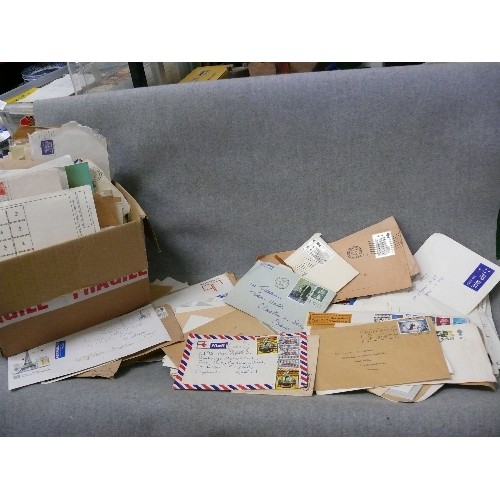 331 - BOX OF VINTAGE EPHEMERA, STAMPS ETC