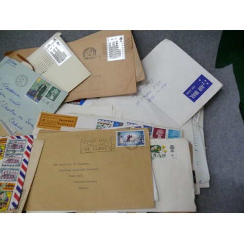 331 - BOX OF VINTAGE EPHEMERA, STAMPS ETC