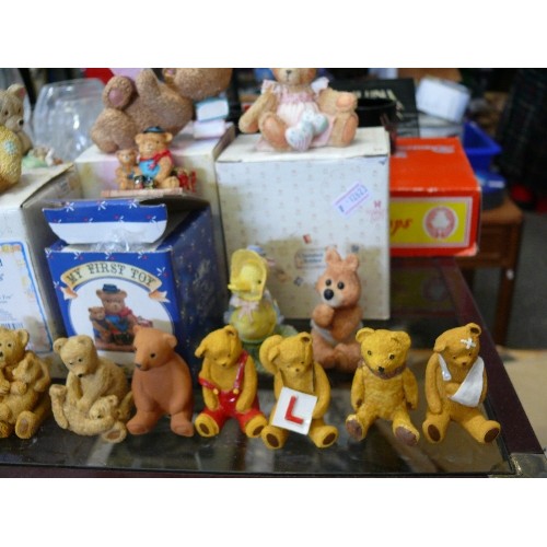 333 - A LARGE COLLECTION OF CHERISHED TEDDY FIGURES, SOME BOXED