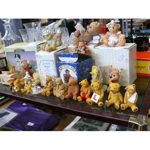 333 - A LARGE COLLECTION OF CHERISHED TEDDY FIGURES, SOME BOXED