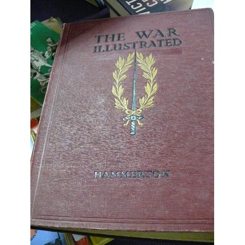 419 - A SET OF VINTAGE HARDBACK BOOKS 'THE WAR ILLUSTRATED'