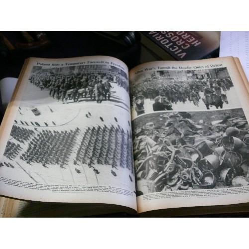 419 - A SET OF VINTAGE HARDBACK BOOKS 'THE WAR ILLUSTRATED'