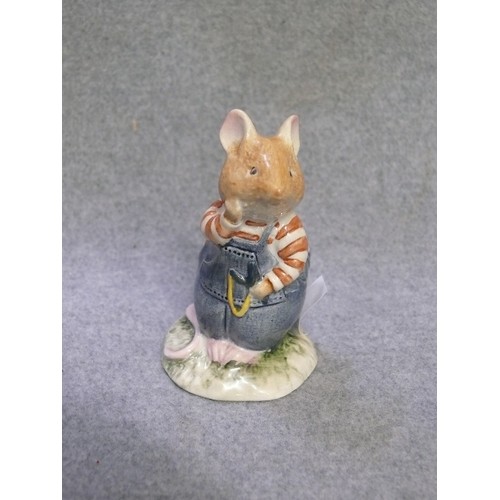 1 - ROYAL DOULTON BRAMLEY HEDGE FIGURE -  WILFRED TOADFLAX, SIGNED TO BASE