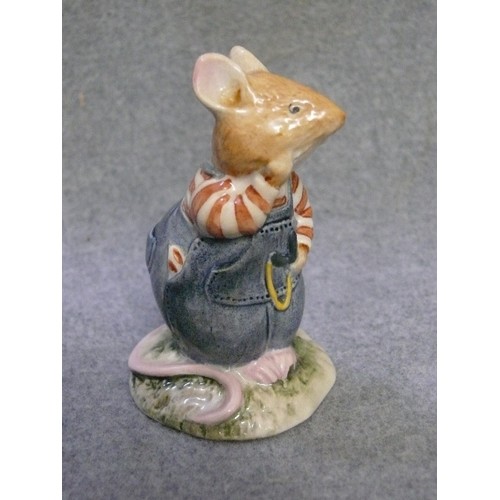 1 - ROYAL DOULTON BRAMLEY HEDGE FIGURE -  WILFRED TOADFLAX, SIGNED TO BASE