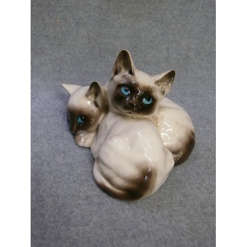 7 - ROYAL DOULTON SIAMESE KITTENS