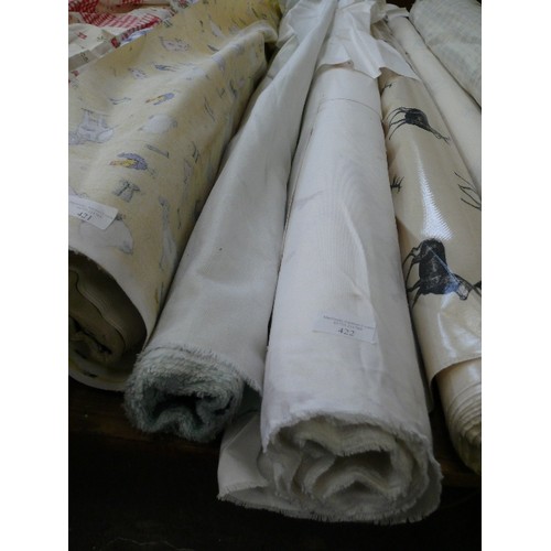 422 - 2 PART ROLLS OF FABRIC DEER AND ANTLER PATTERNS