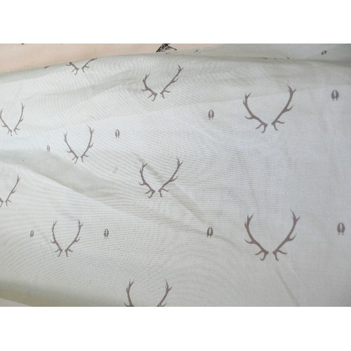 422 - 2 PART ROLLS OF FABRIC DEER AND ANTLER PATTERNS