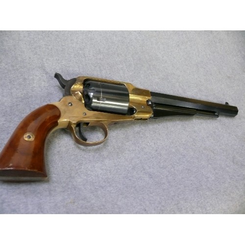 54A - A REPRODUCTION REMINGTON NEW MODEL ARMY REVOLVER MADE 1863 - 1875 BASED ON THE COLT NAVAL WITH GUN B... 