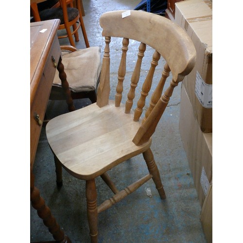 506 - A BEECH DINING CHAIR