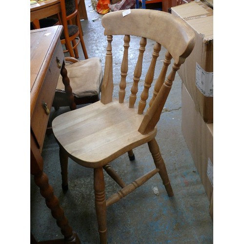 506 - A BEECH DINING CHAIR