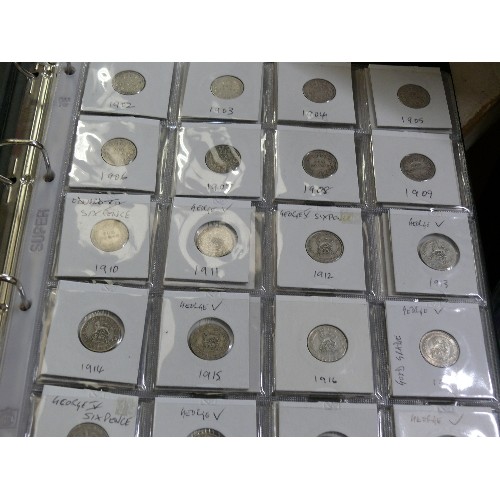 21 - COMPLETE RUN OF 70 SIXPENCES 1902-1970 INCLUDING 1927 PROOF -  15000 MINTED, 1970 PROOF