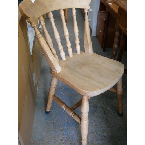 506 - A BEECH DINING CHAIR