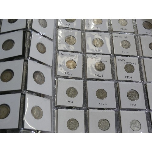 21 - COMPLETE RUN OF 70 SIXPENCES 1902-1970 INCLUDING 1927 PROOF -  15000 MINTED, 1970 PROOF