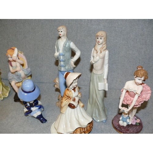 98 - A COLLECTION OF 8 DECORATIVE FIGURINES