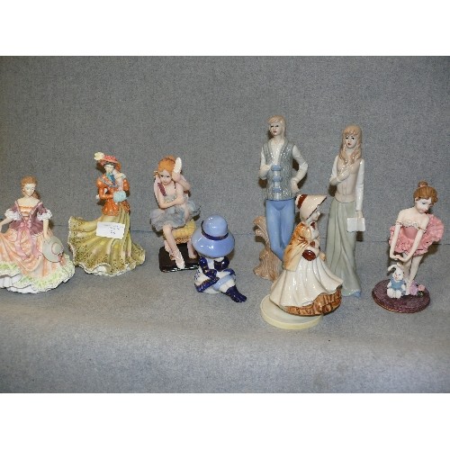 98 - A COLLECTION OF 8 DECORATIVE FIGURINES