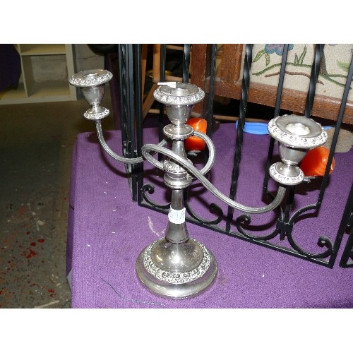 169A - A VERY NICE SILVER PLATE CANDELABRA