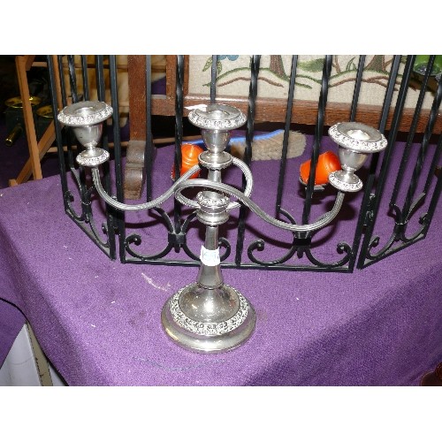 169A - A VERY NICE SILVER PLATE CANDELABRA