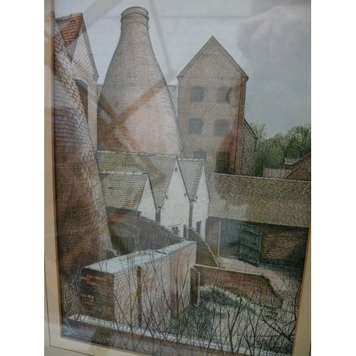 236 - A FRAMED AND GLAZED LIMITED EDITION PRINT SIGNED M. WHEALDON 19/50