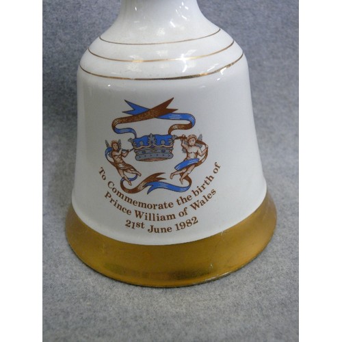 298 - A WADE WHISKY BELL TO COMMEMORATE THE BIRTH OF PRINCE WILLIAM OF WALES