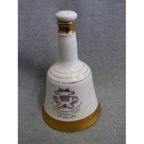 298 - A WADE WHISKY BELL TO COMMEMORATE THE BIRTH OF PRINCE WILLIAM OF WALES