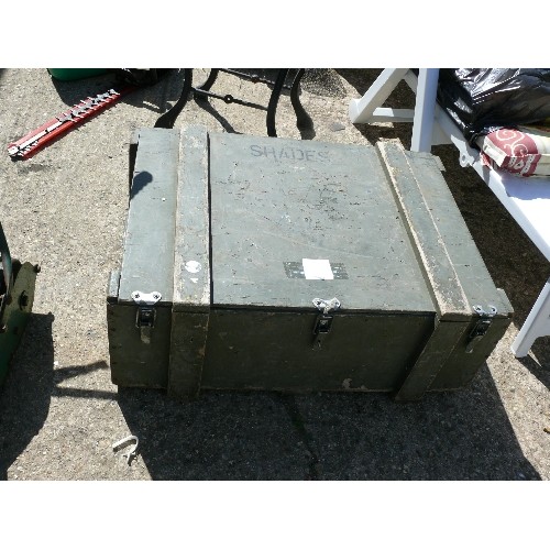 351 - LARGE WOODEN MILITARY BOX