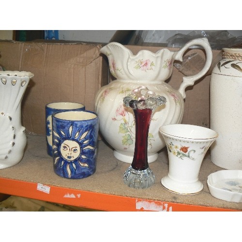 473 - A SELECTION OF CHINA AND GLASSWARE TO INCLUDE WEDGWOOD