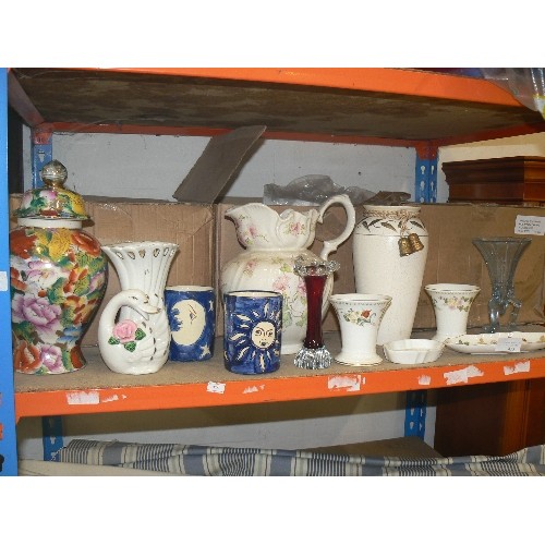 473 - A SELECTION OF CHINA AND GLASSWARE TO INCLUDE WEDGWOOD