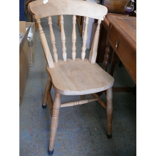 506 - A BEECH DINING CHAIR