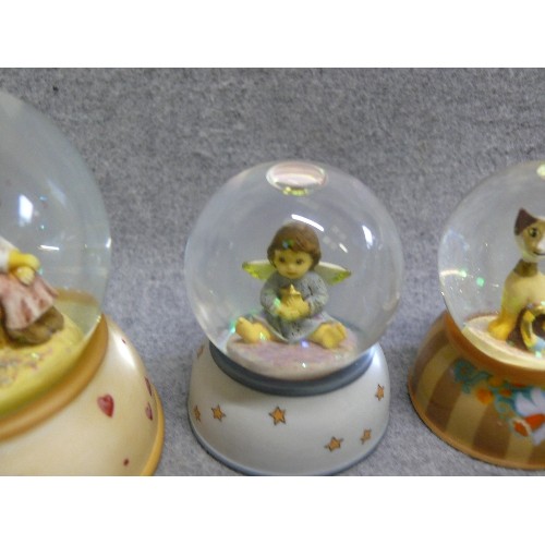 91 - A ROSINA WACHTMEISTER SERAFINO SNOW GLOBE BY GOEBEL PLUS 2 FURTHER SNOWGLOBES NINA MARCO ALSO BY GOE... 