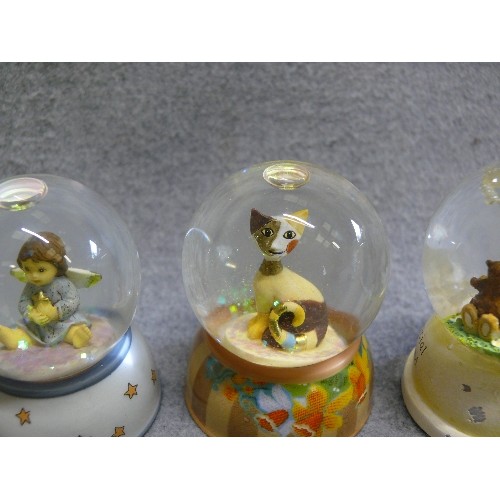 91 - A ROSINA WACHTMEISTER SERAFINO SNOW GLOBE BY GOEBEL PLUS 2 FURTHER SNOWGLOBES NINA MARCO ALSO BY GOE... 