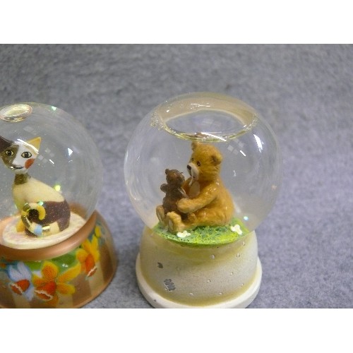 91 - A ROSINA WACHTMEISTER SERAFINO SNOW GLOBE BY GOEBEL PLUS 2 FURTHER SNOWGLOBES NINA MARCO ALSO BY GOE... 