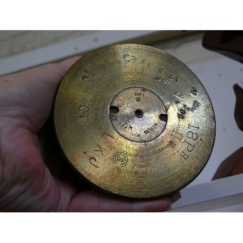 100 - A LARGE BRASS SHELL CASE 1917