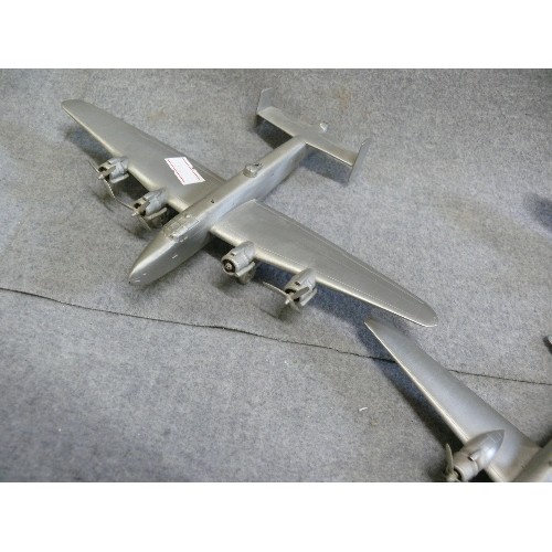 106 - 3 HEAVY GOOD QUALITY AEROPLANE MODELS - LANCASTER, HALIFAX AND WELLINGTON