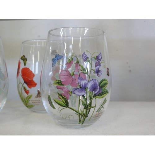 107 - A SET OF 4 PORTMEIRION BOTANICAL GARDEN LARGE TUMBLERS